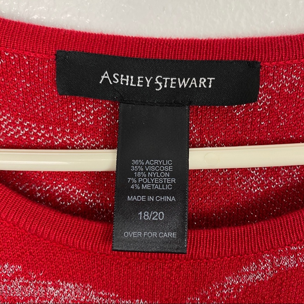 ASHLEY STEWART METALLIC ZEBRA BODYCON SWEATER DRES - Picture 5 of 10